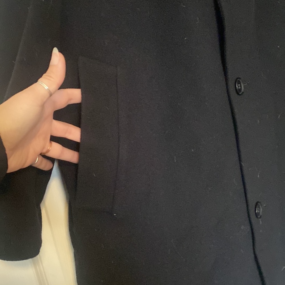 C A L V I N K L E I N Oversized Black Peacoat - image 4